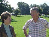 Diana Wallis and farmer David Wilmott Smith